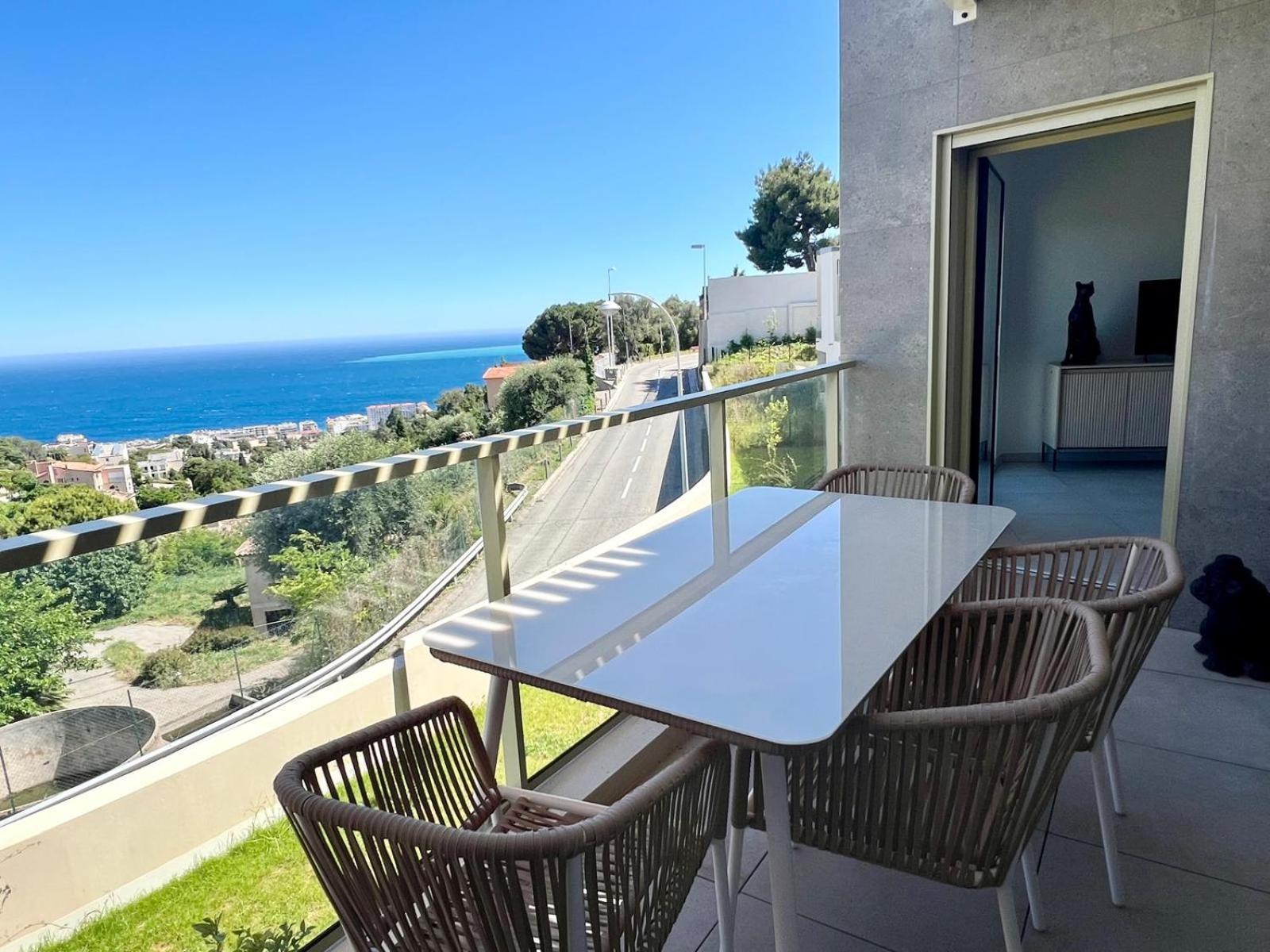 Panoramic Sea View Appartment Blue Pearl Nice Exterior photo